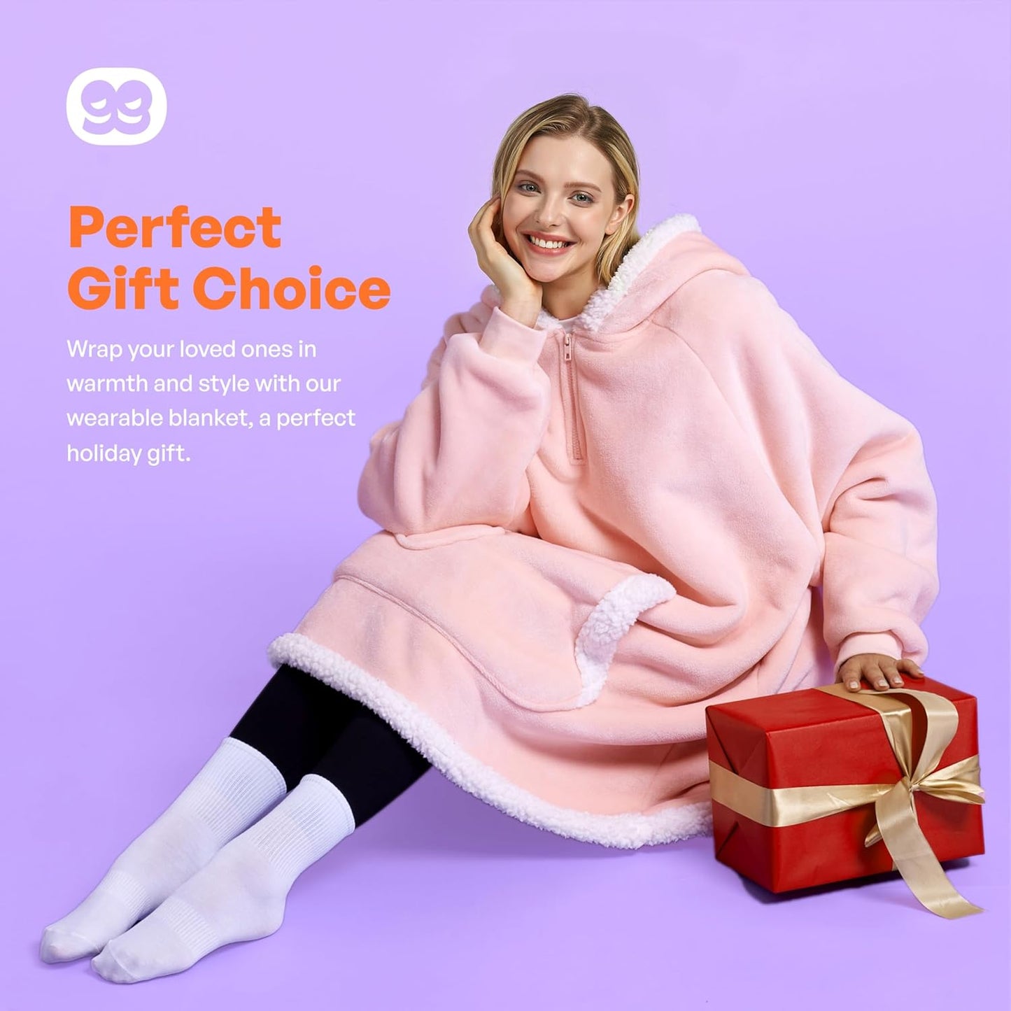 Wearable Blanket Hoodie Oversized