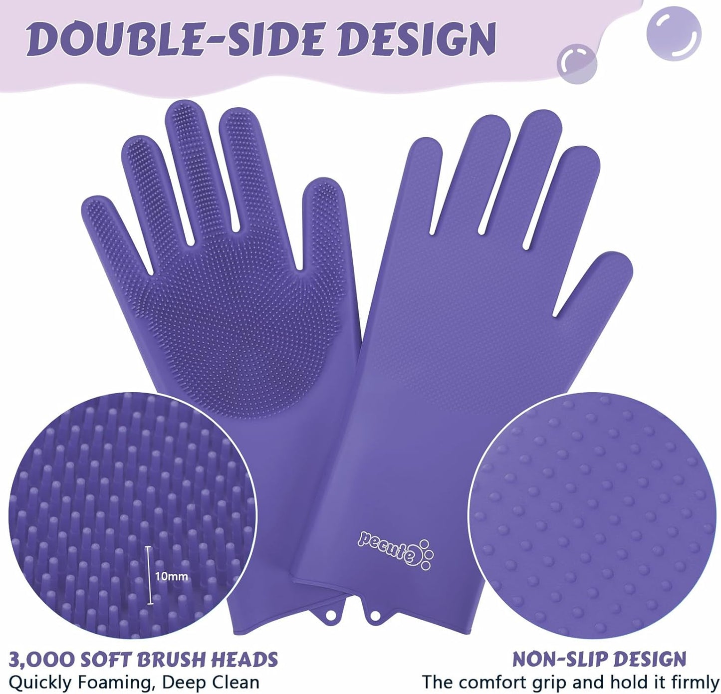 Heat Resistant Silicone Grooming Gloves