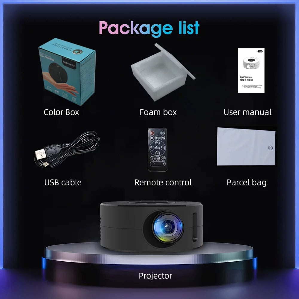 Mini Portable Projector for Home