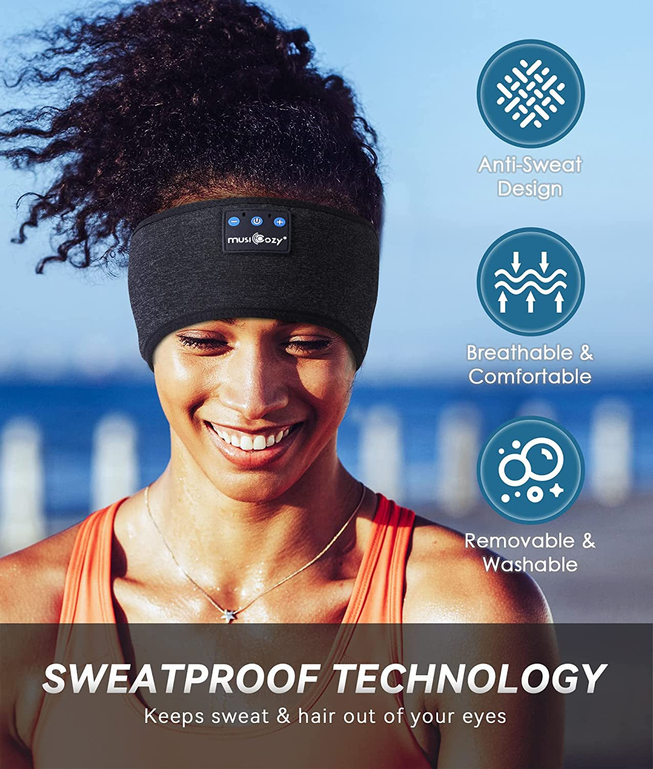 Wireless Headband Headphones with HD Stereo Speakers