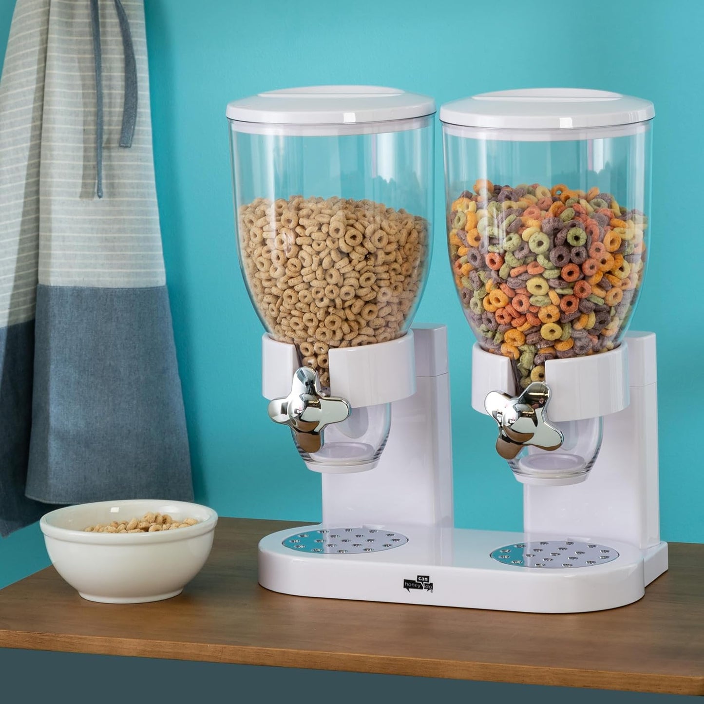 Dry Food Dispenser White