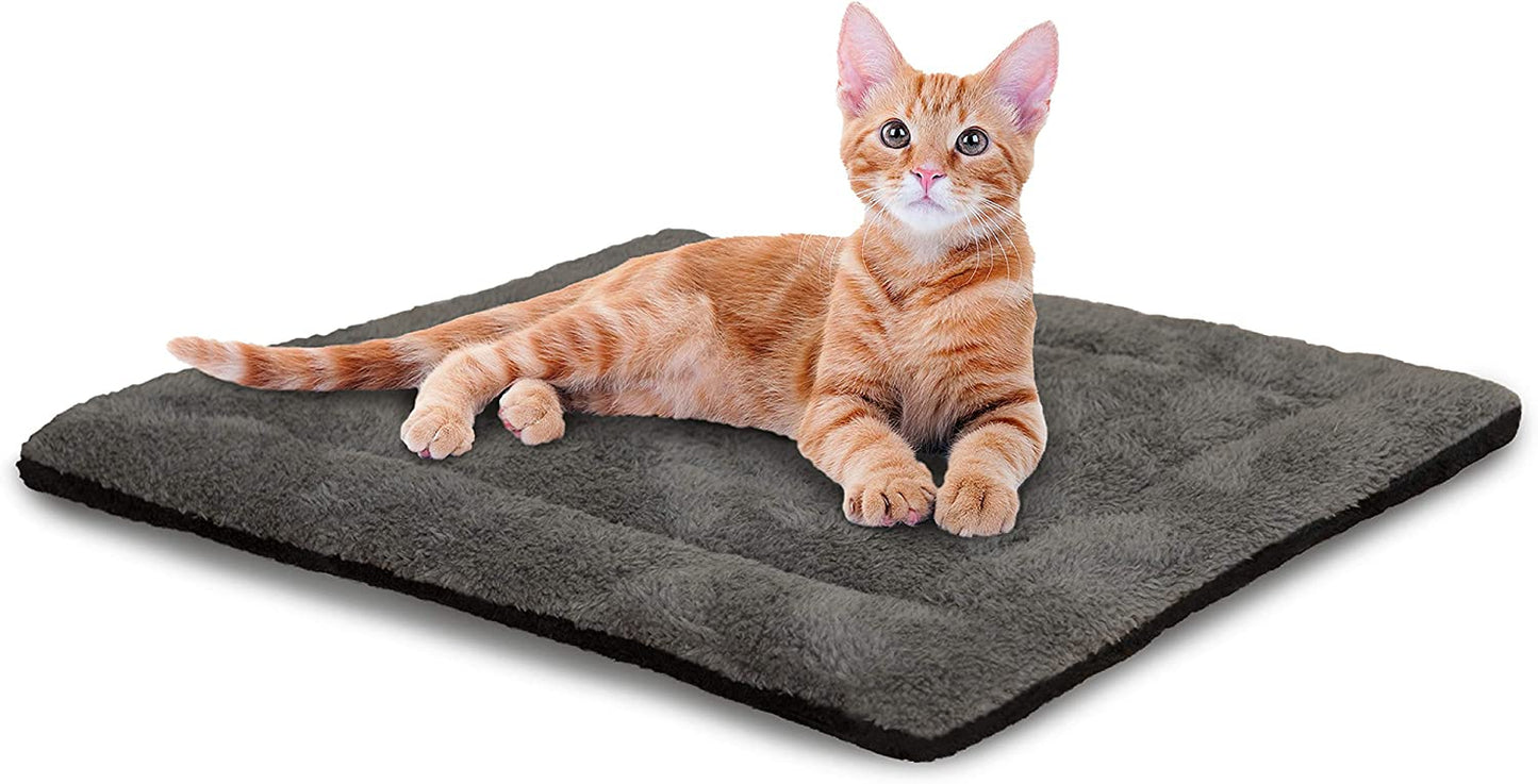 Self-Heating Cat Bed Pad Black
