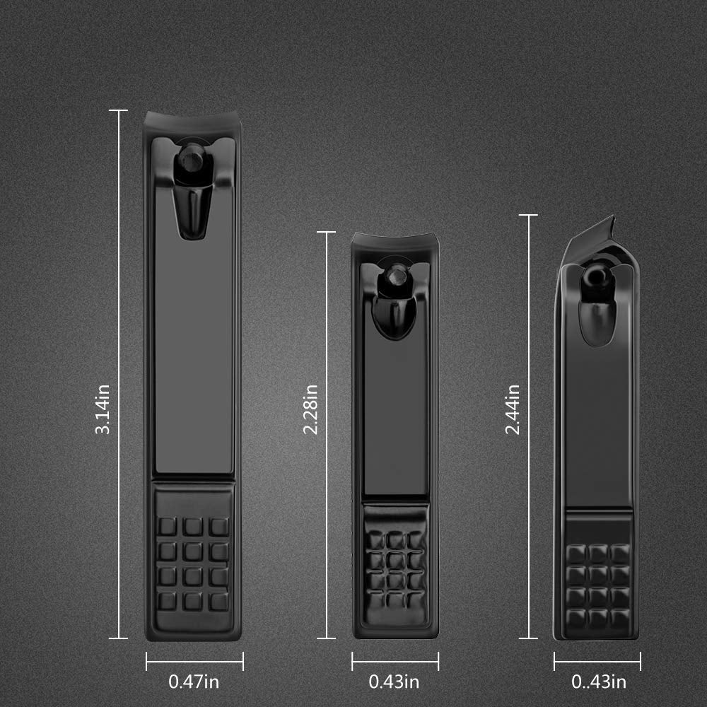 Nail Clippers Set Matte Black