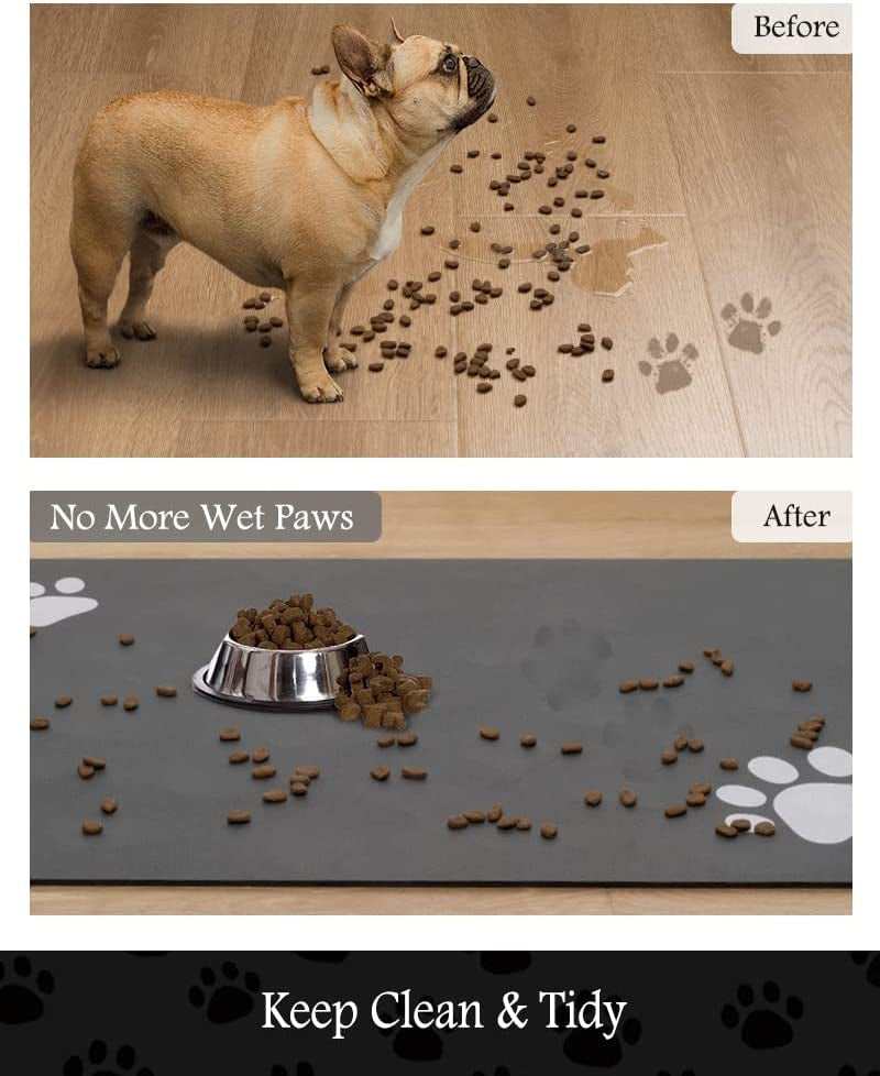 Dog Mat for Food and Water Quick Dry Mat