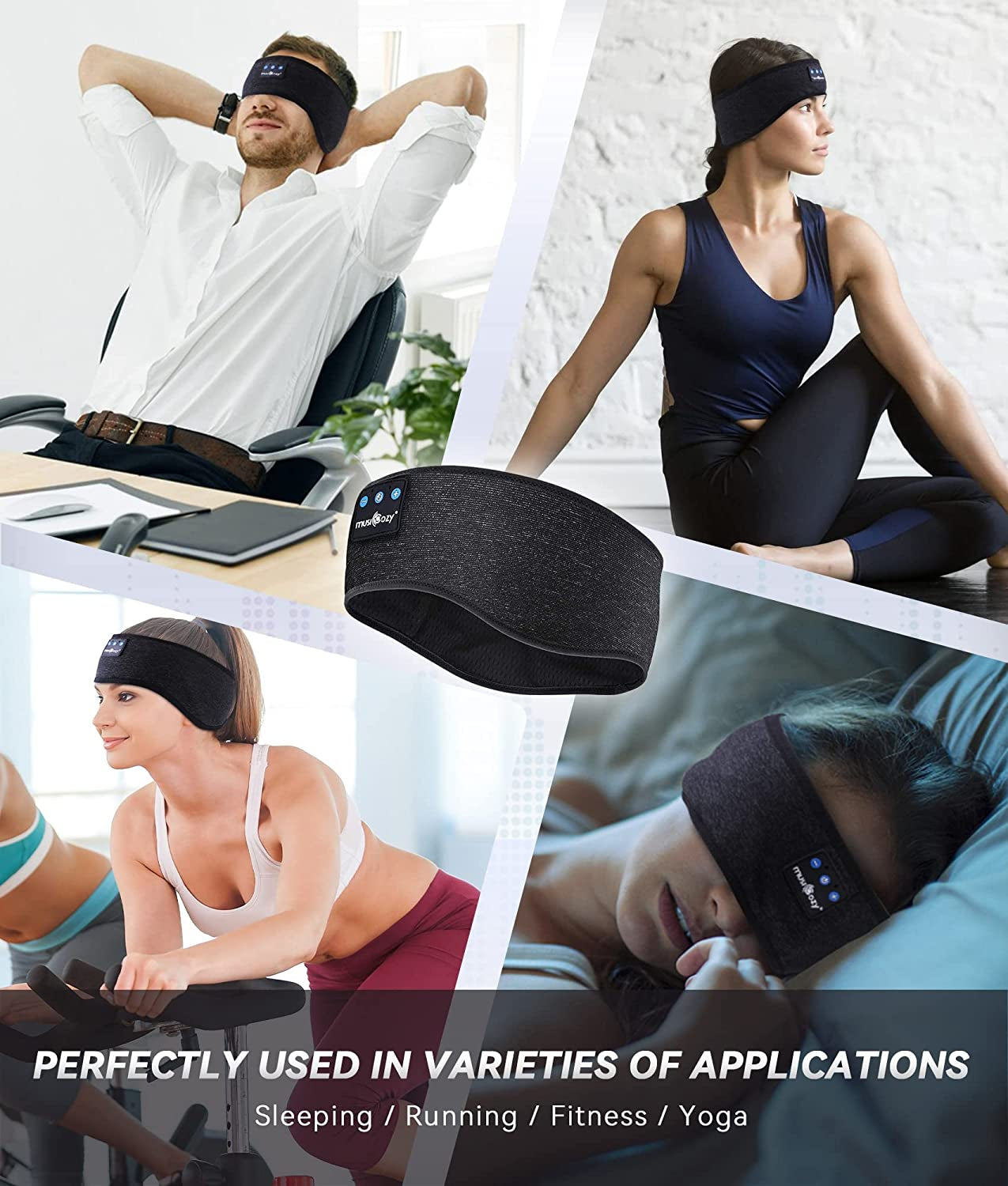 Wireless Headband Headphones with HD Stereo Speakers