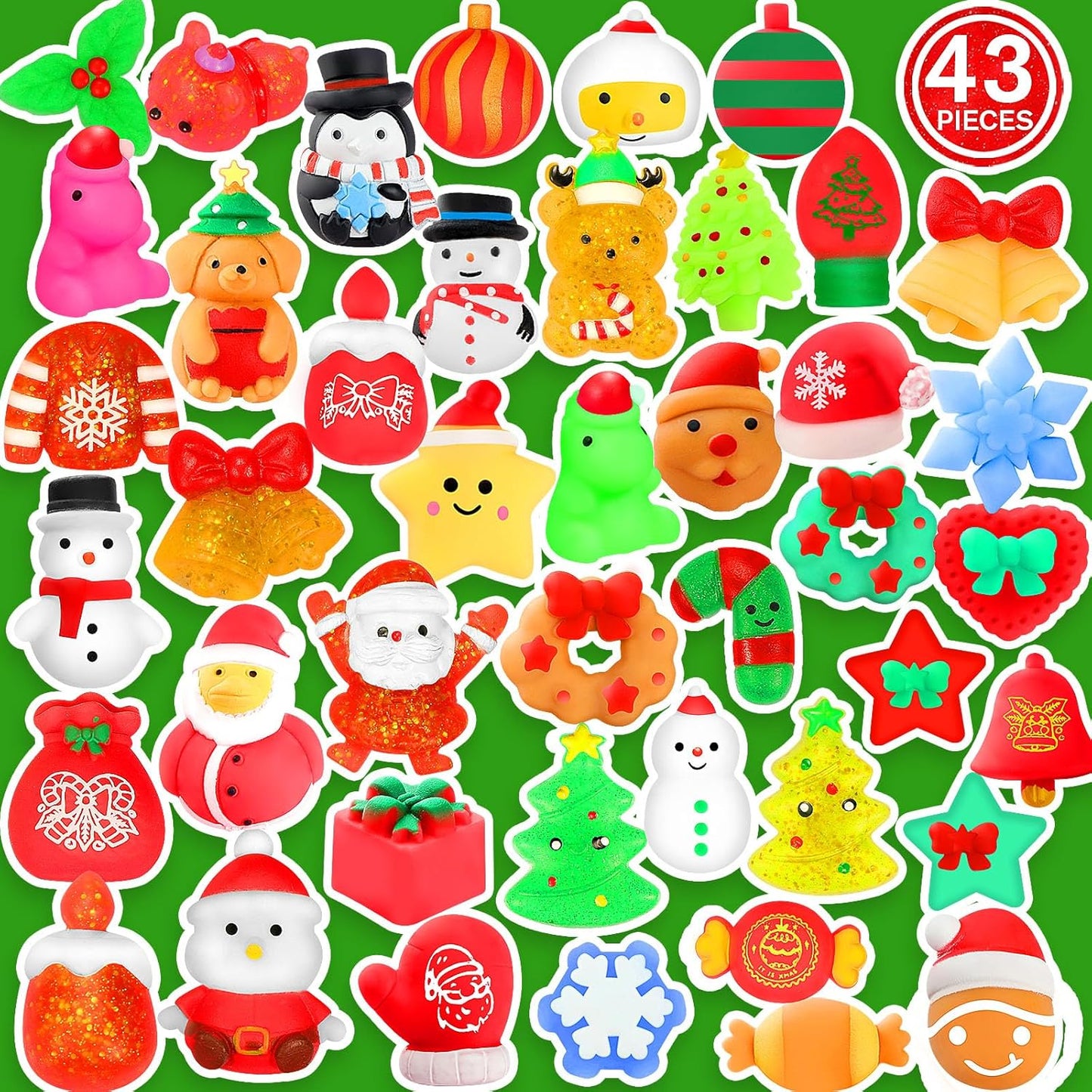Christmas Squishy Toy Set 43-Pcs