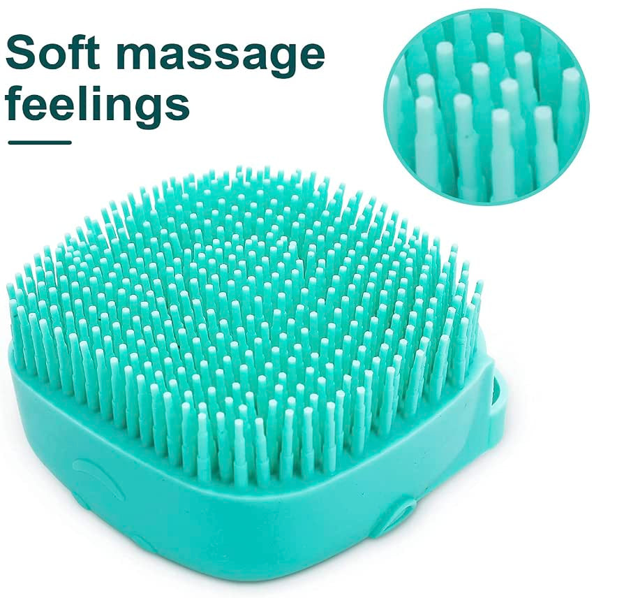 Pet Bath Massage Brush, Blue