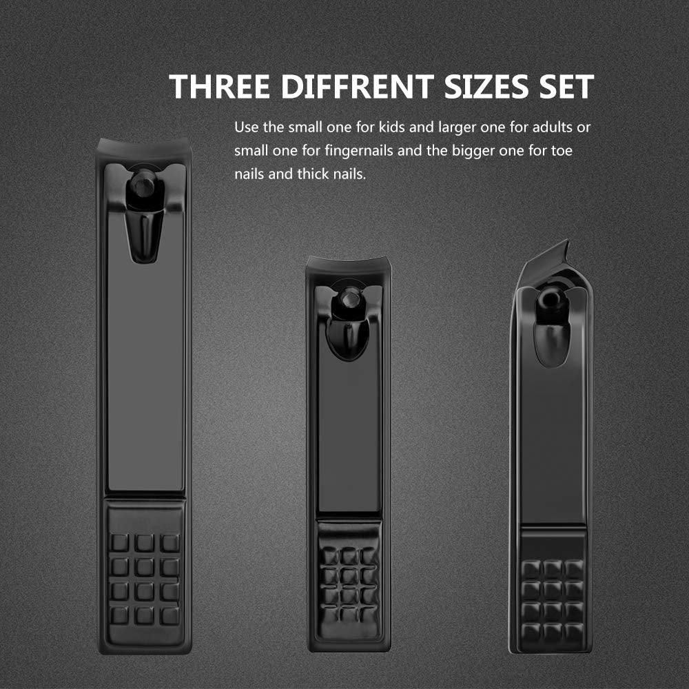 Nail Clippers Set Matte Black