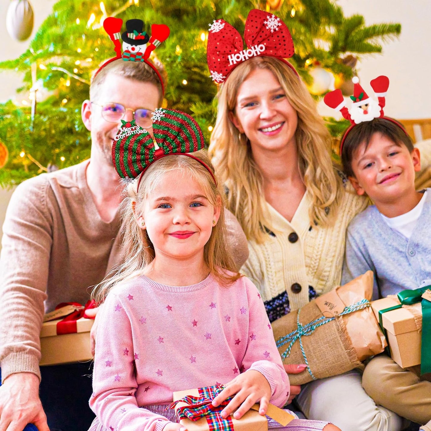 Christmas Party Pack β Glasses, Headbands, Hats & Wristbands for Kids 12 Pcs