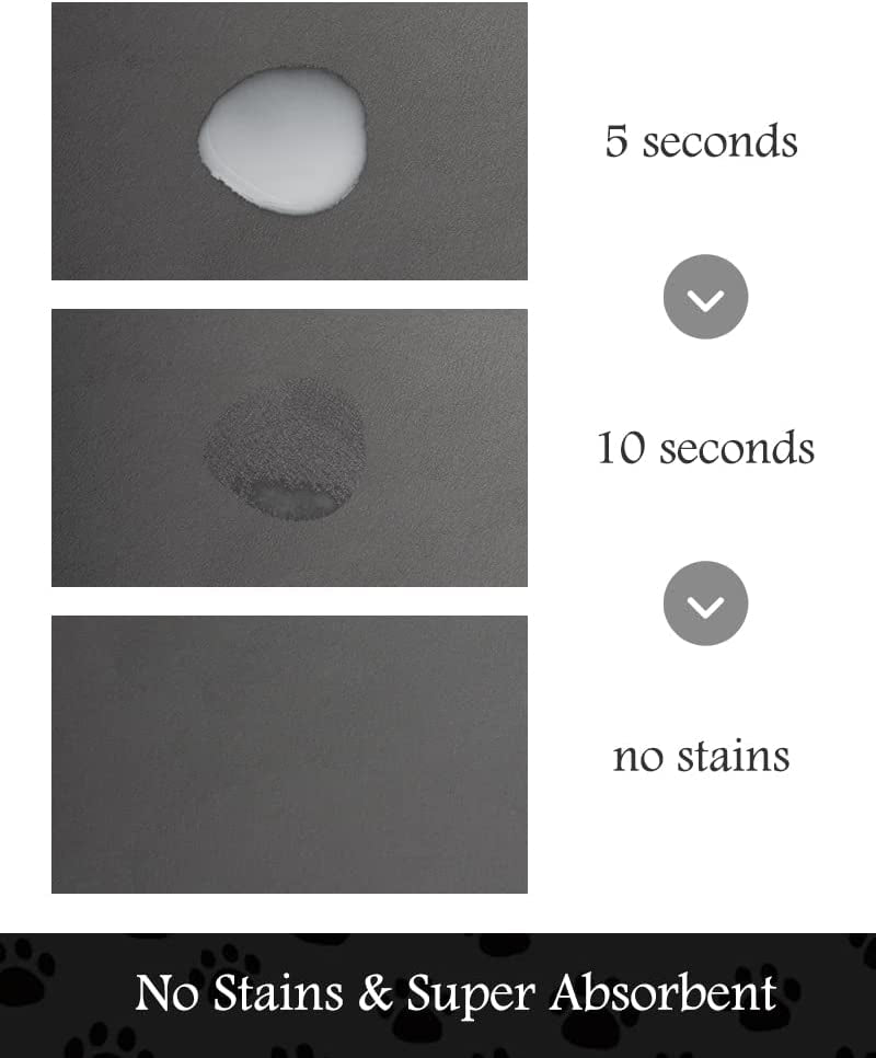 Dog Mat for Food and Water Quick Dry Mat