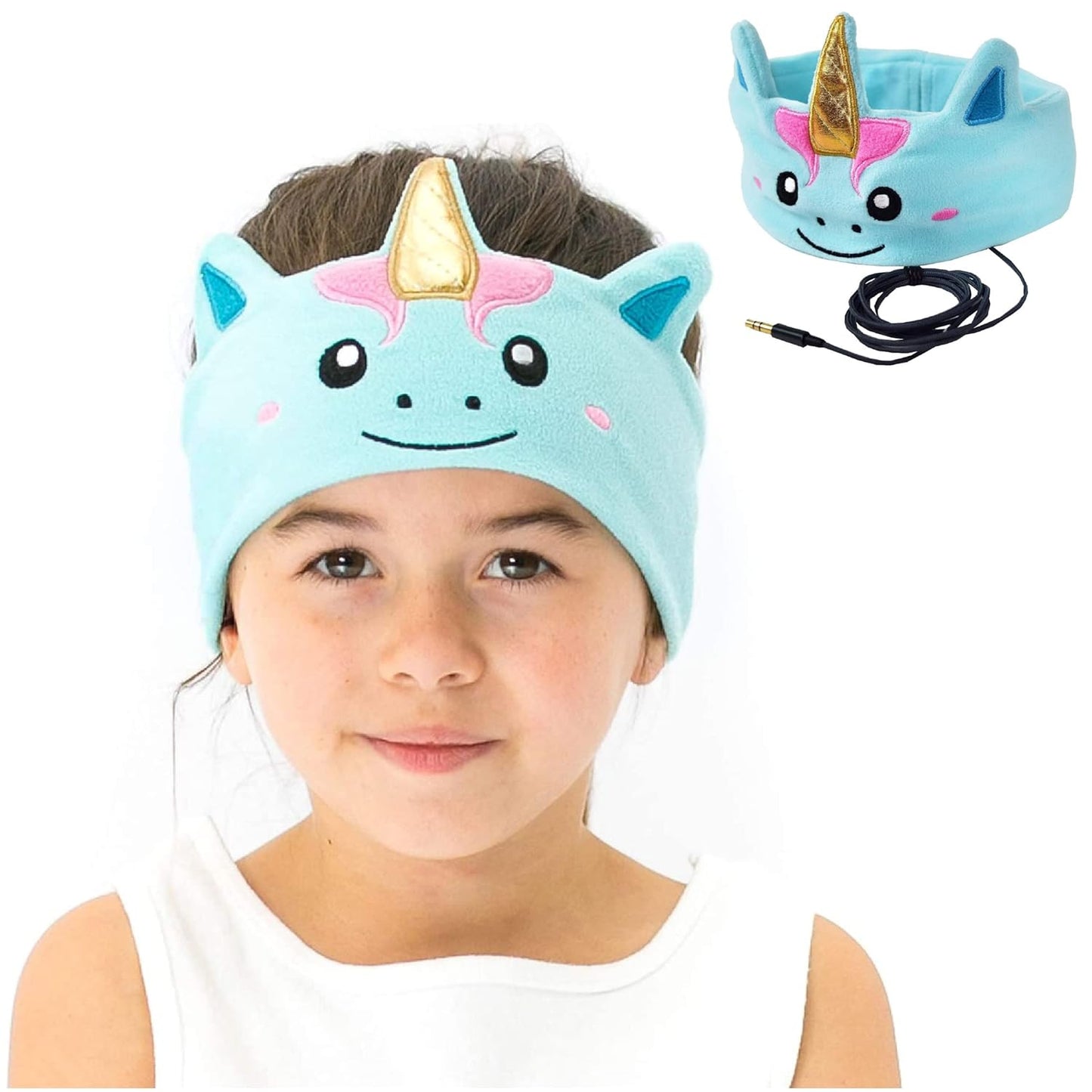 Kids' Headband Headphones β Safe, Soft & Fun Pink Unicorn Design! π§π¦
