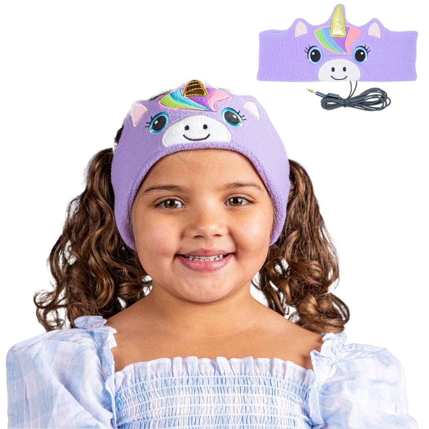 Kids' Headband Headphones β Safe, Soft & Fun Pink Unicorn Design! π§π¦