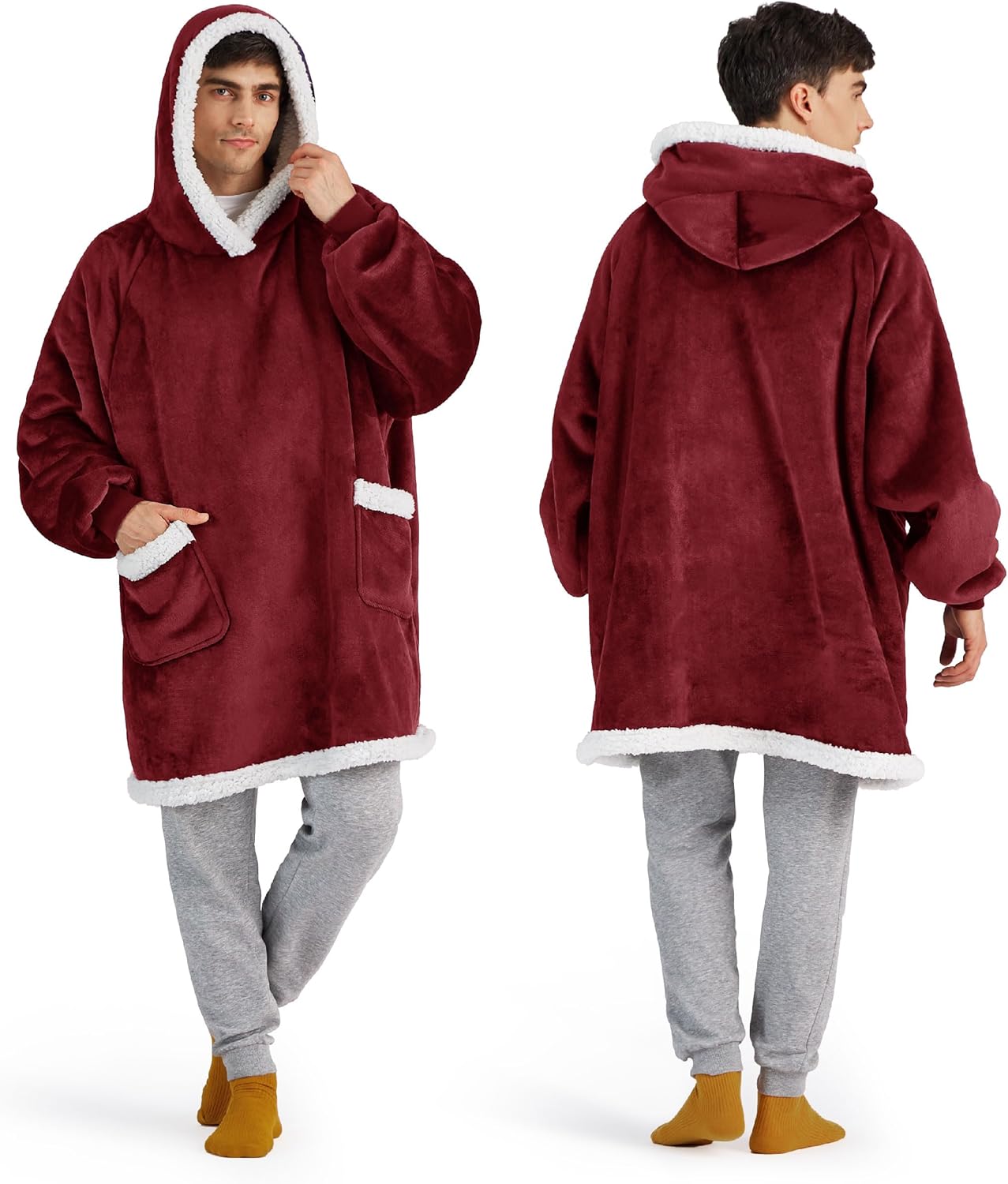 Sherpa Blanket Hoodie for Women & Kids
