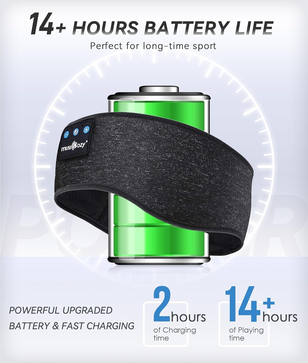 Wireless Headband Headphones with HD Stereo Speakers