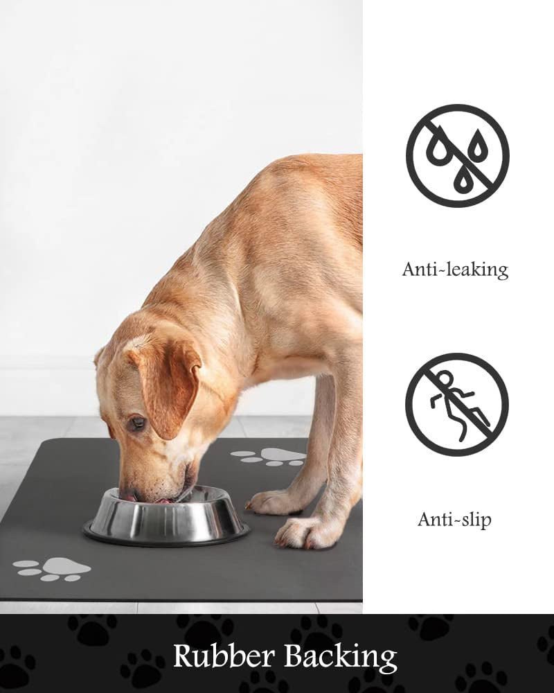 Dog Mat for Food and Water Quick Dry Mat