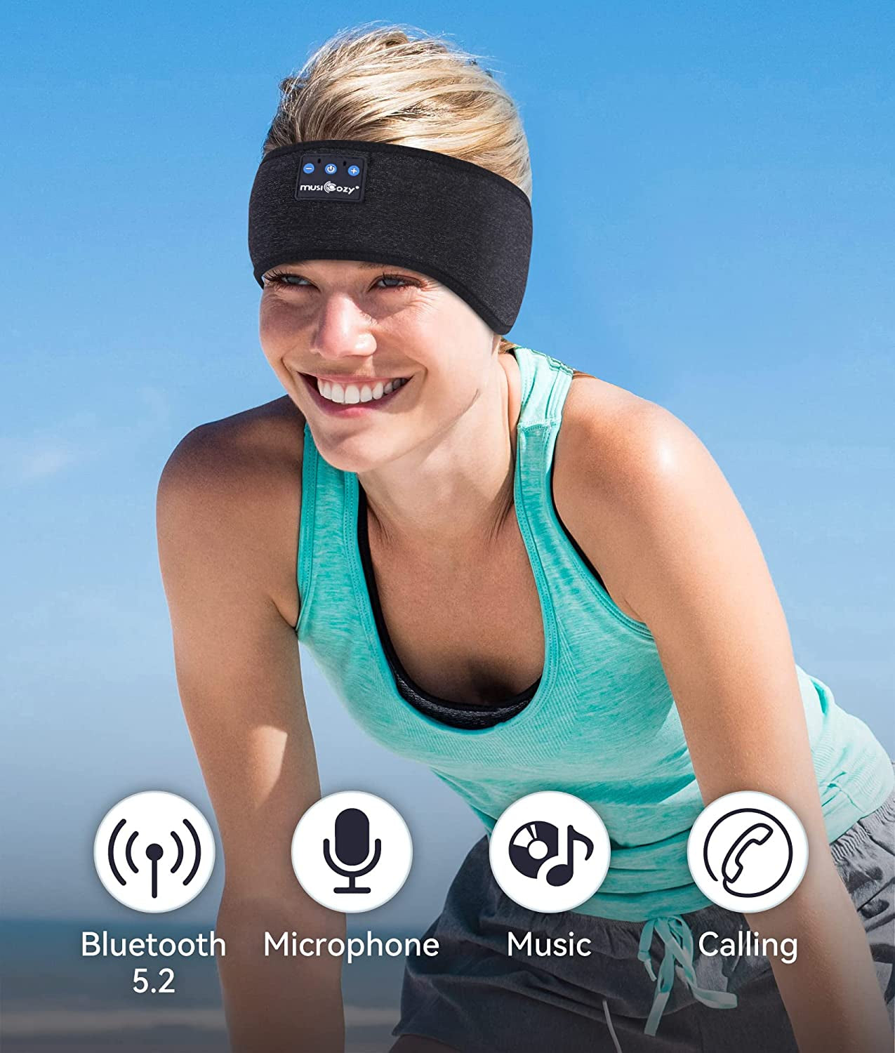 Wireless Headband Headphones with HD Stereo Speakers