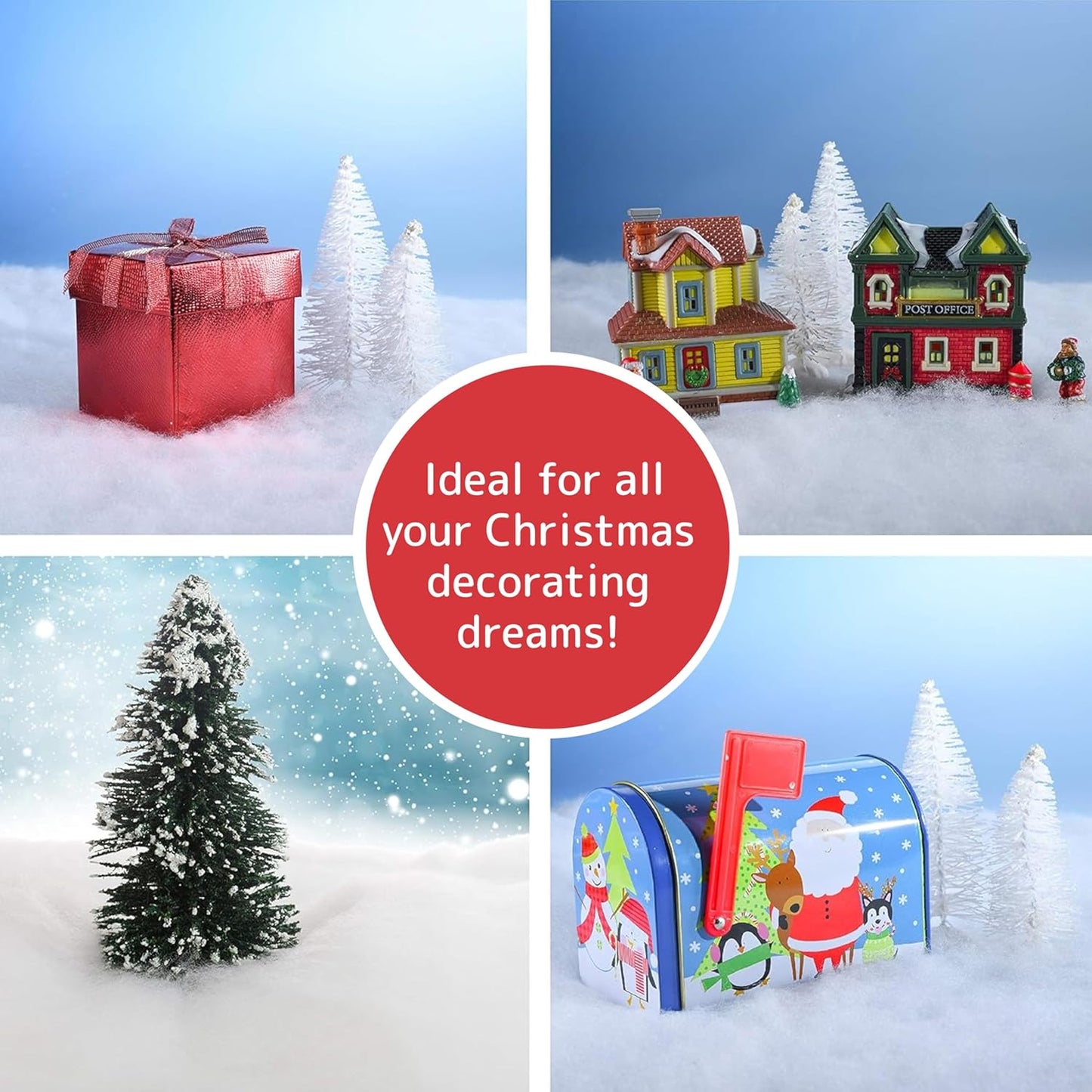 Artificial Snow Roll Instant Christmas Tree Decor