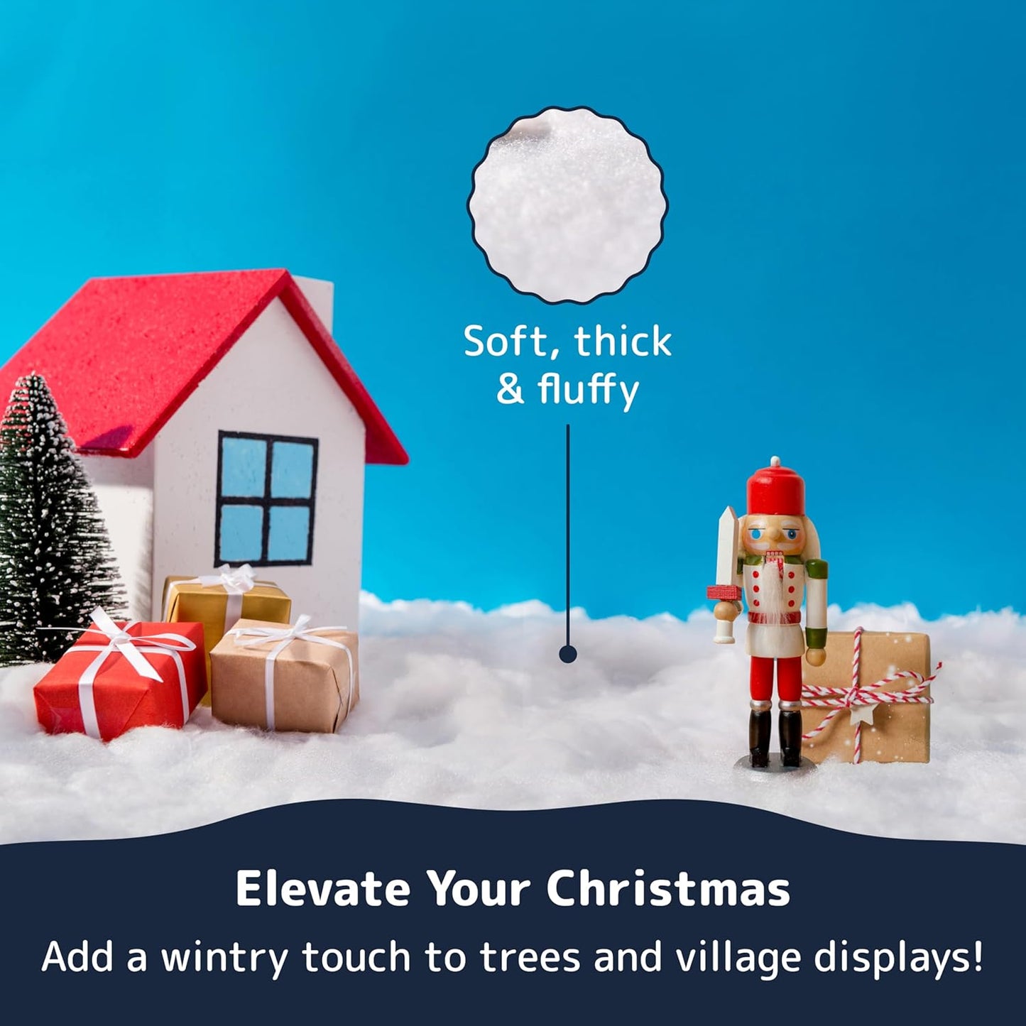 Artificial Snow Roll Instant Christmas Tree Decor