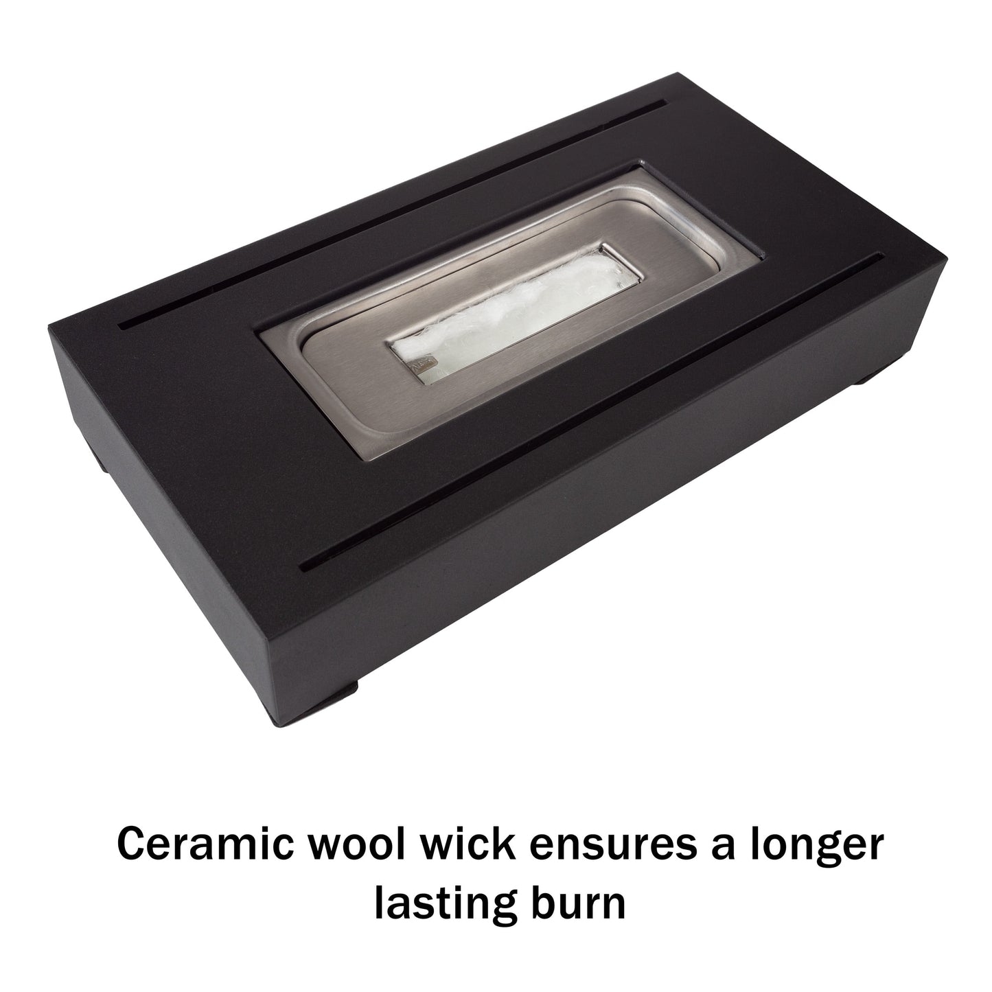 Modern Tabletop Fireplace Black