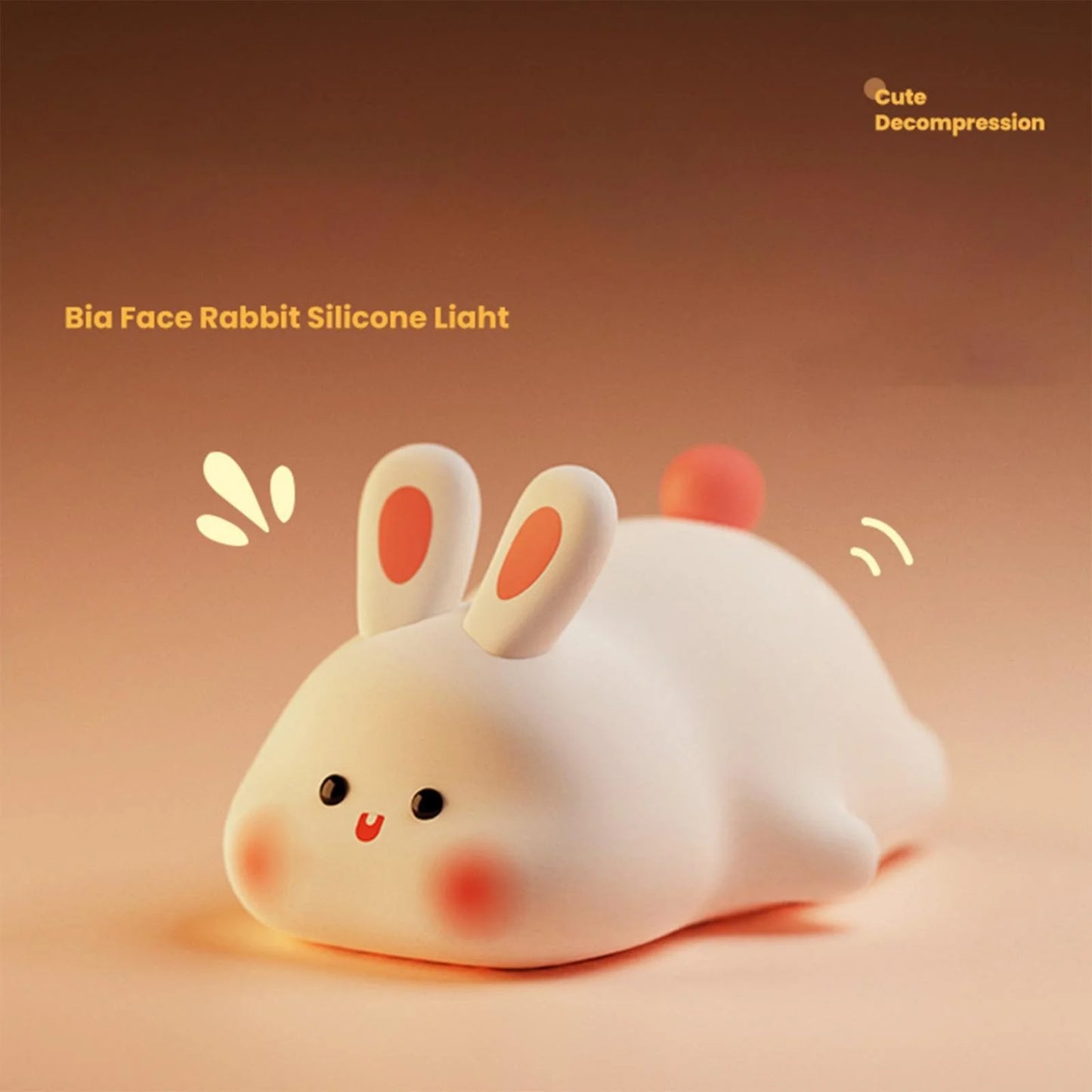 Bunny Lamp For Table Lamp for Kids Pink