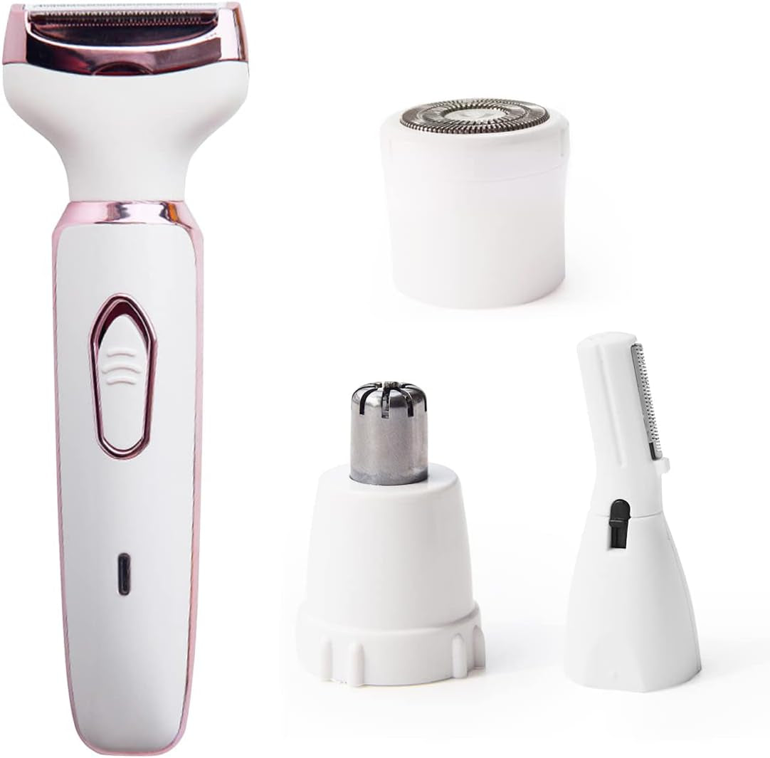 Electric Razor for Women Portable 4 in 1 Womens Body Shavers Set