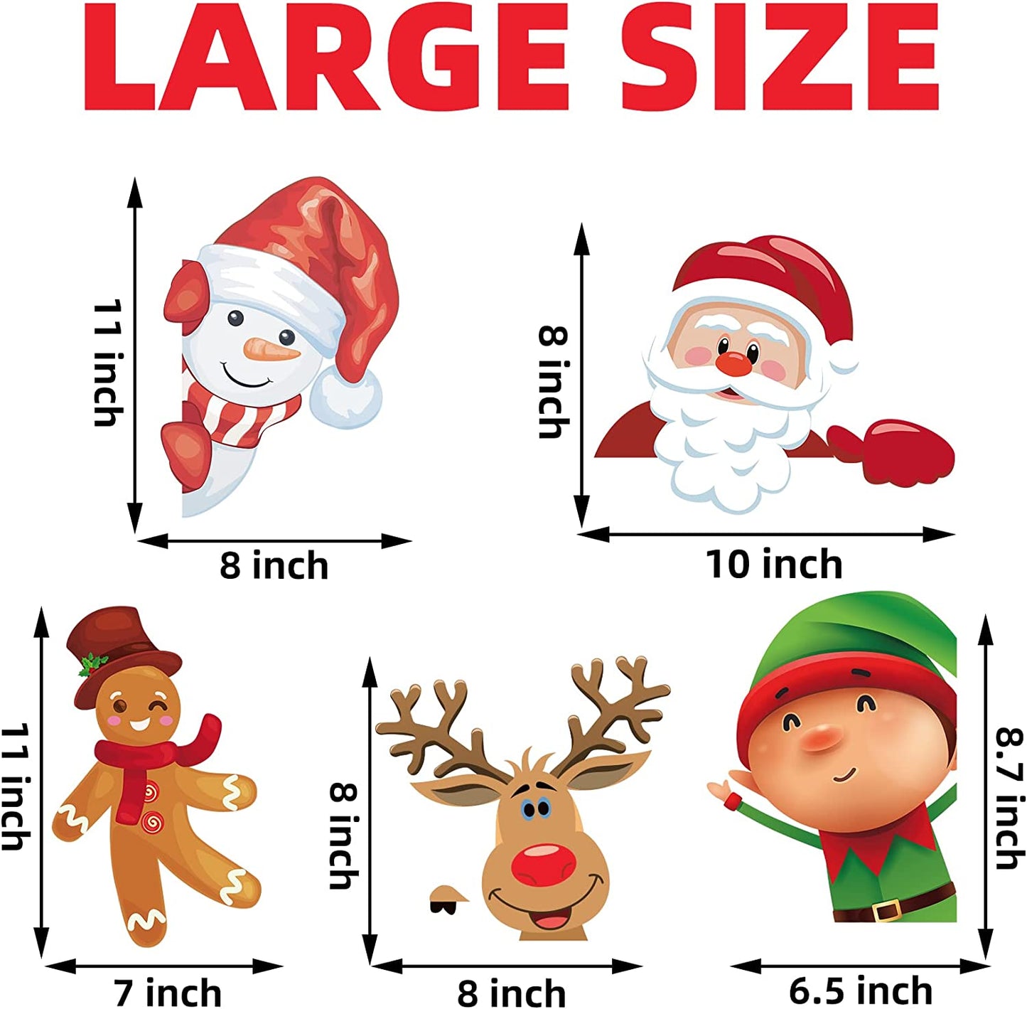 Christmas Window Clings Stickers