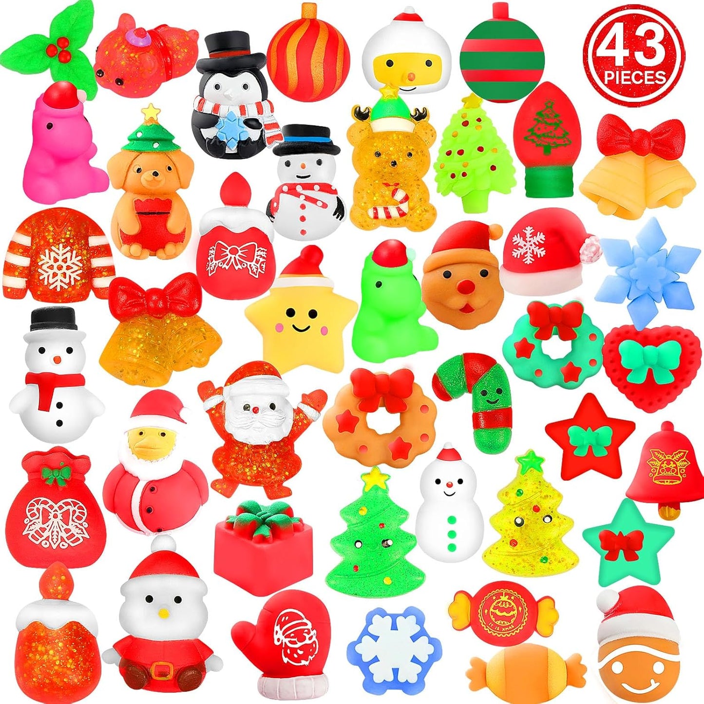Christmas Squishy Toy Set 43-Pcs