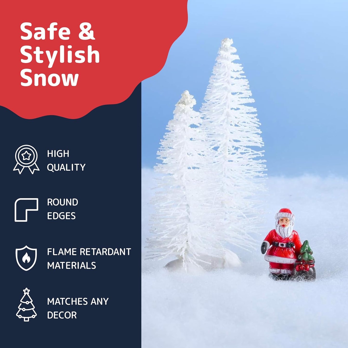 Artificial Snow Roll Instant Christmas Tree Decor