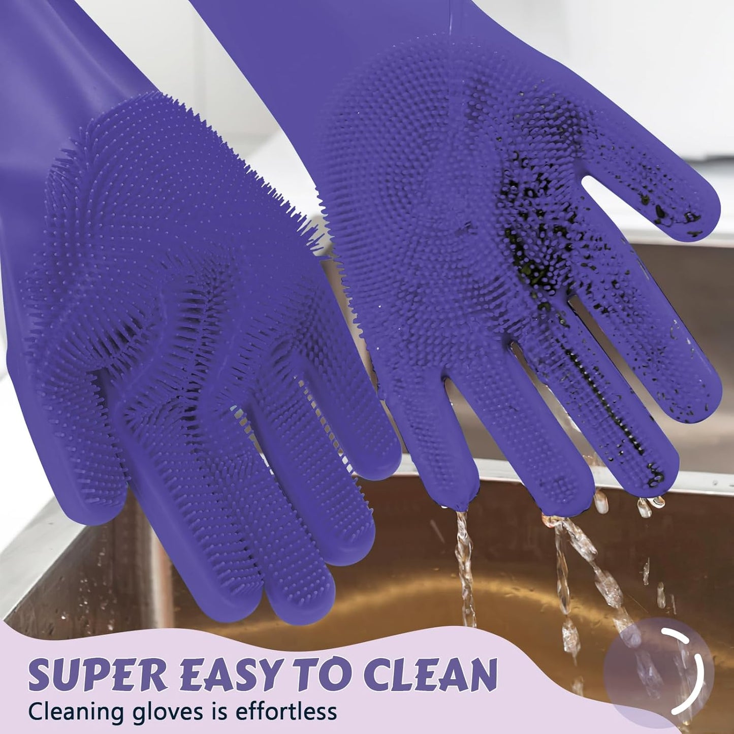 Heat Resistant Silicone Grooming Gloves