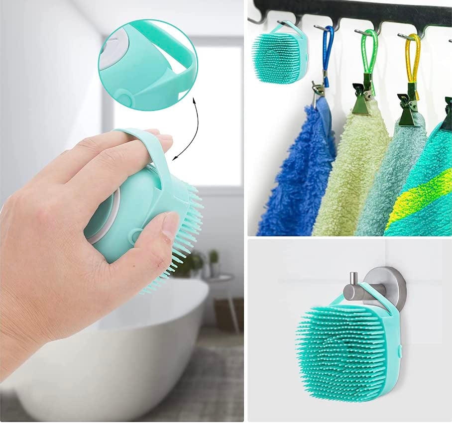 Pet Bath Massage Brush, Blue