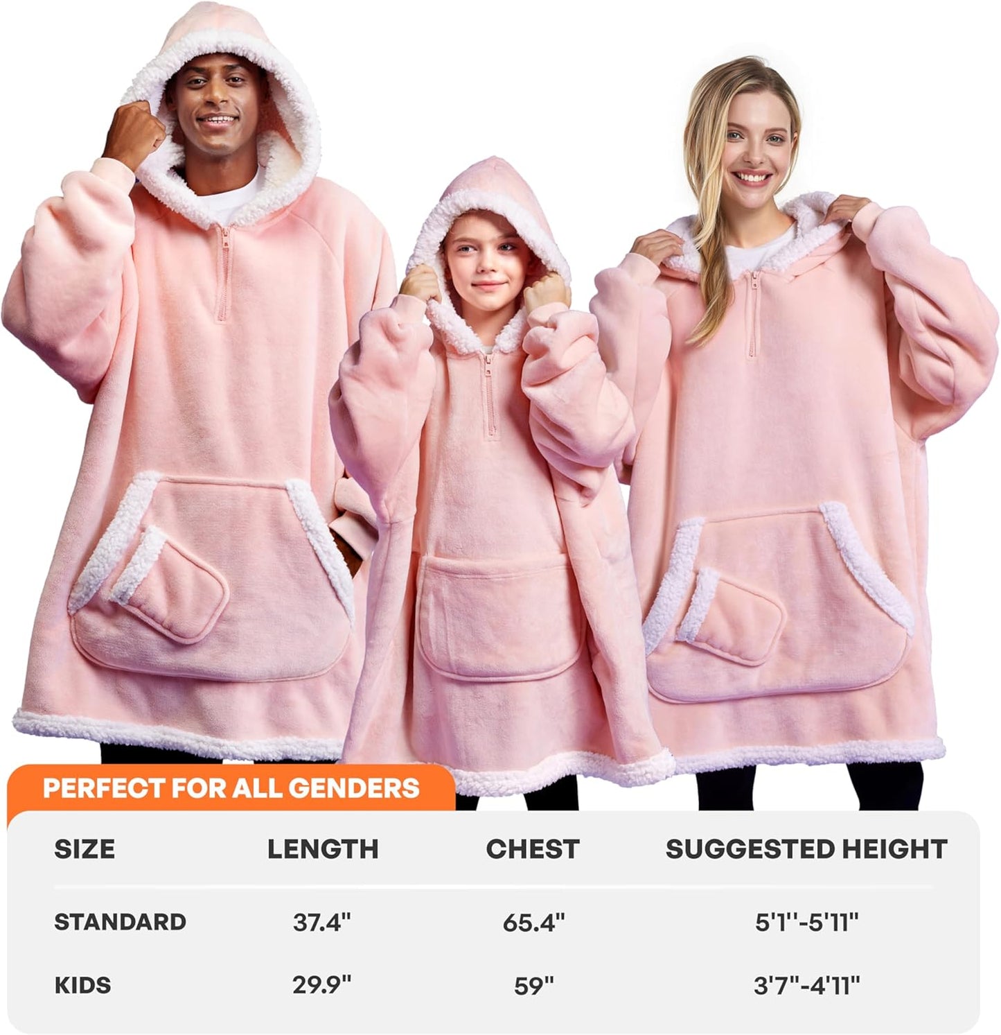 Wearable Blanket Hoodie Oversized