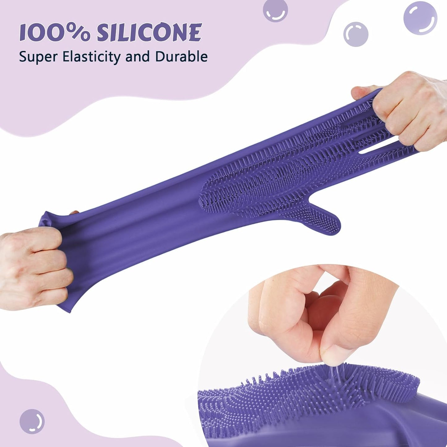 Heat Resistant Silicone Grooming Gloves