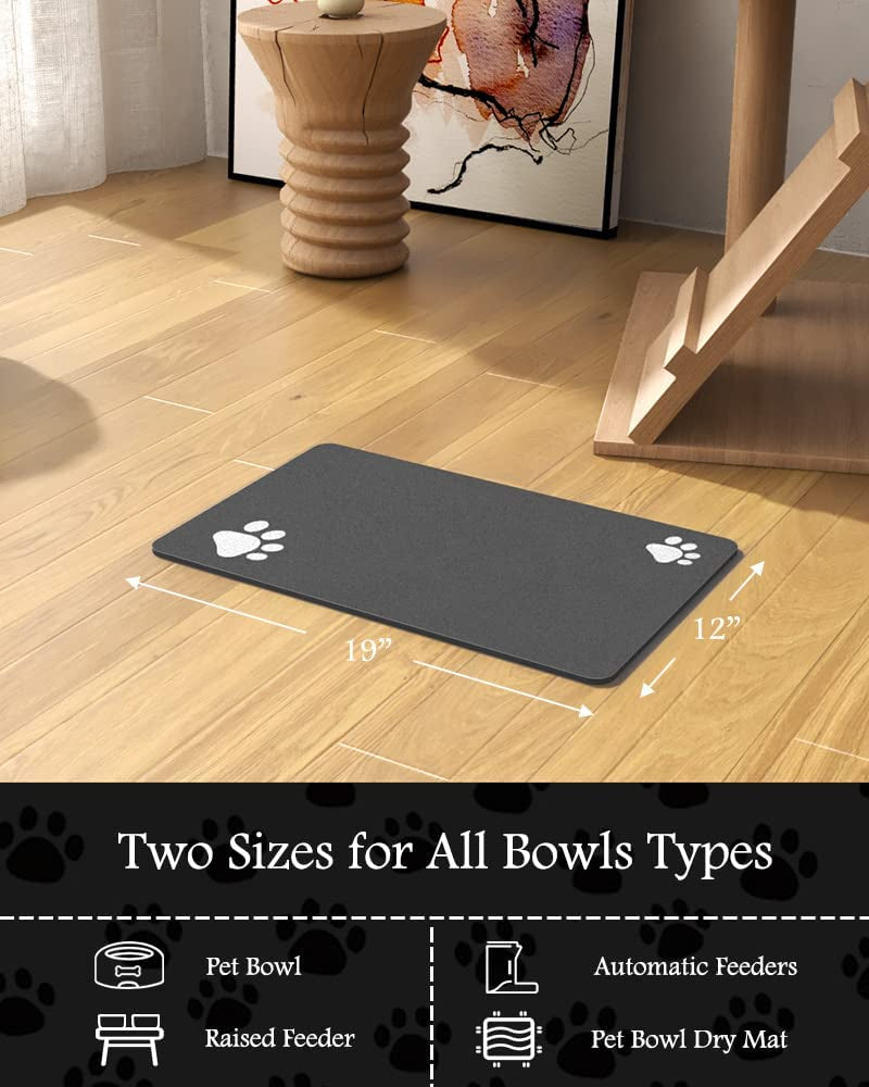Dog Mat for Food and Water Quick Dry Mat