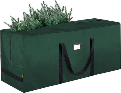 7.5 Ft Christmas Tree Storage Bag - XL, Reinforced Handles, Wide Zip (Green)