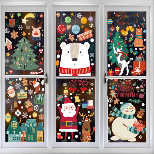 Christmas Xmas Window Stickers for Kids 200PCS