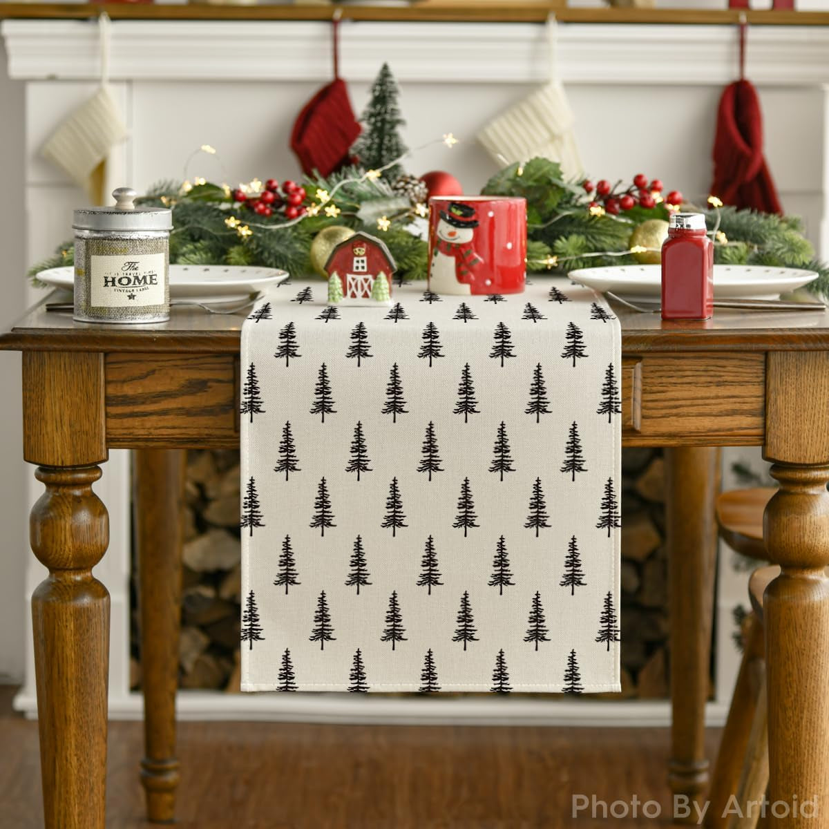 Xmas Tree Christmas Table Runne13X72 Inch