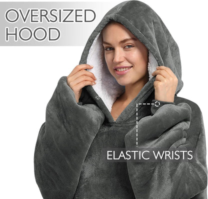 Oversized Blanket Hoodie Sweatshirt for Adults Women Men