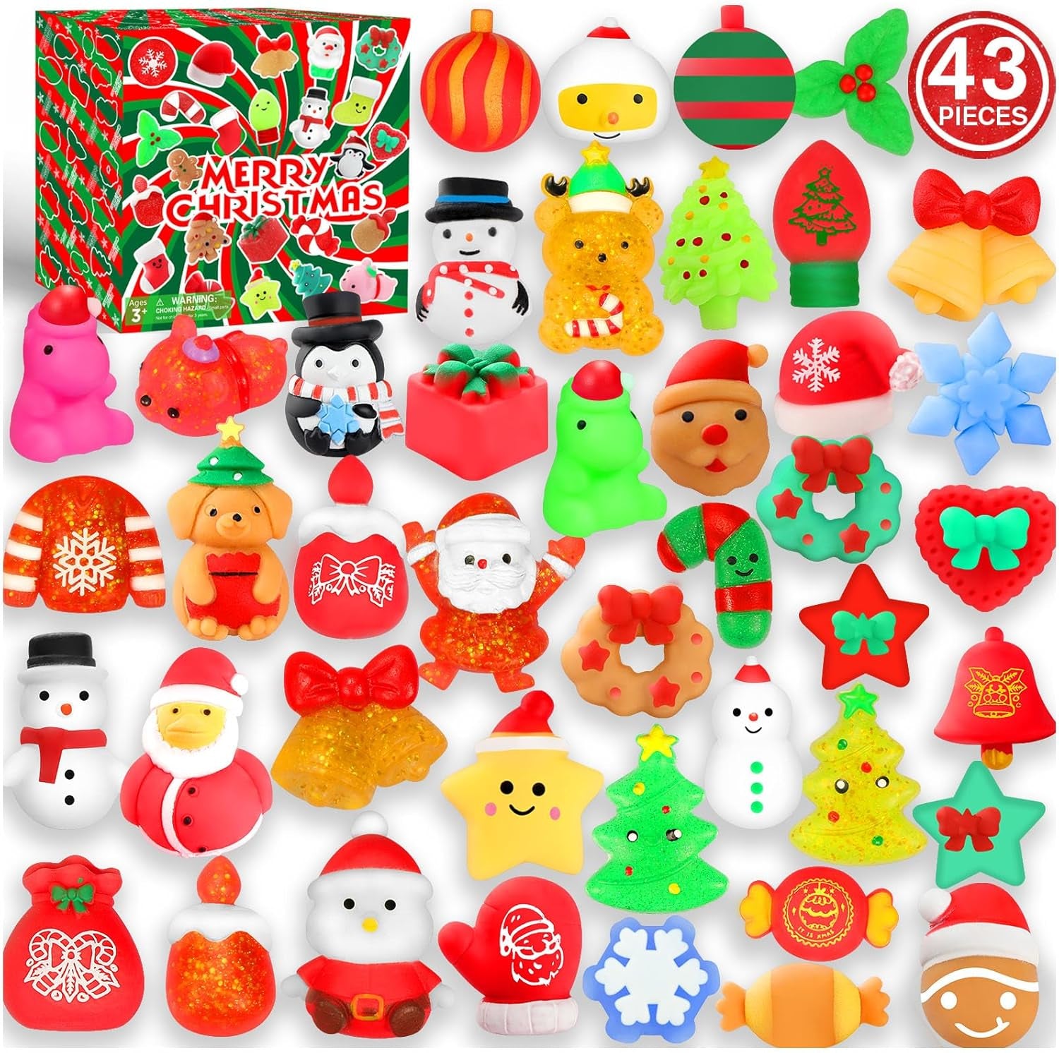 Christmas Squishy Toy Set  43-Pcs