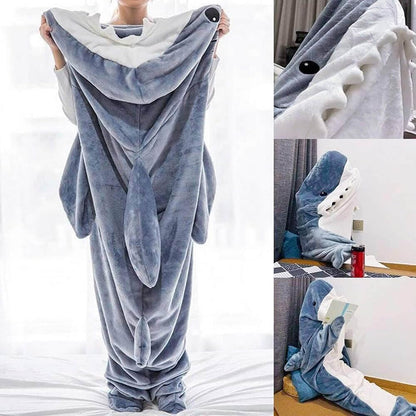 Shark Blanket Hoodie Onesie For Adult & Kid