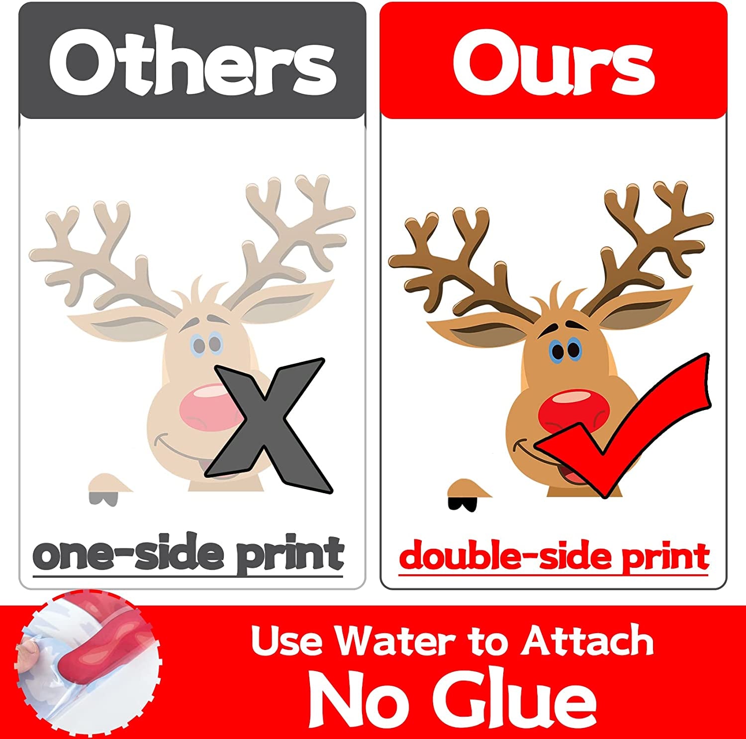 Christmas Window Clings Stickers 