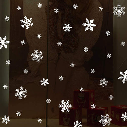 Christmas Window Clings Snowflakes Decals135Pcs 