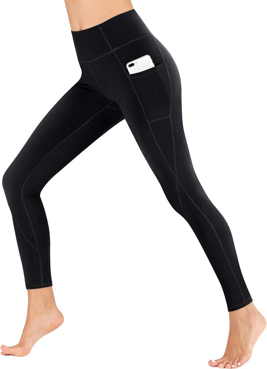 High-Waist Yoga Leggings with Pockets – Perfect for Workouts!