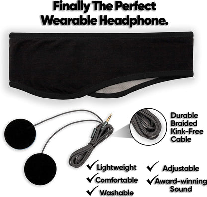 Sleep Headphones - Ultra-Thin Wired for Side Sleepers & More