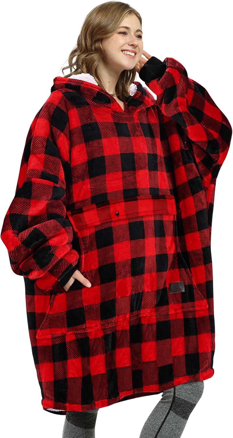 Oversized Blanket Hoodie Sweatshirt for Adults Women Men