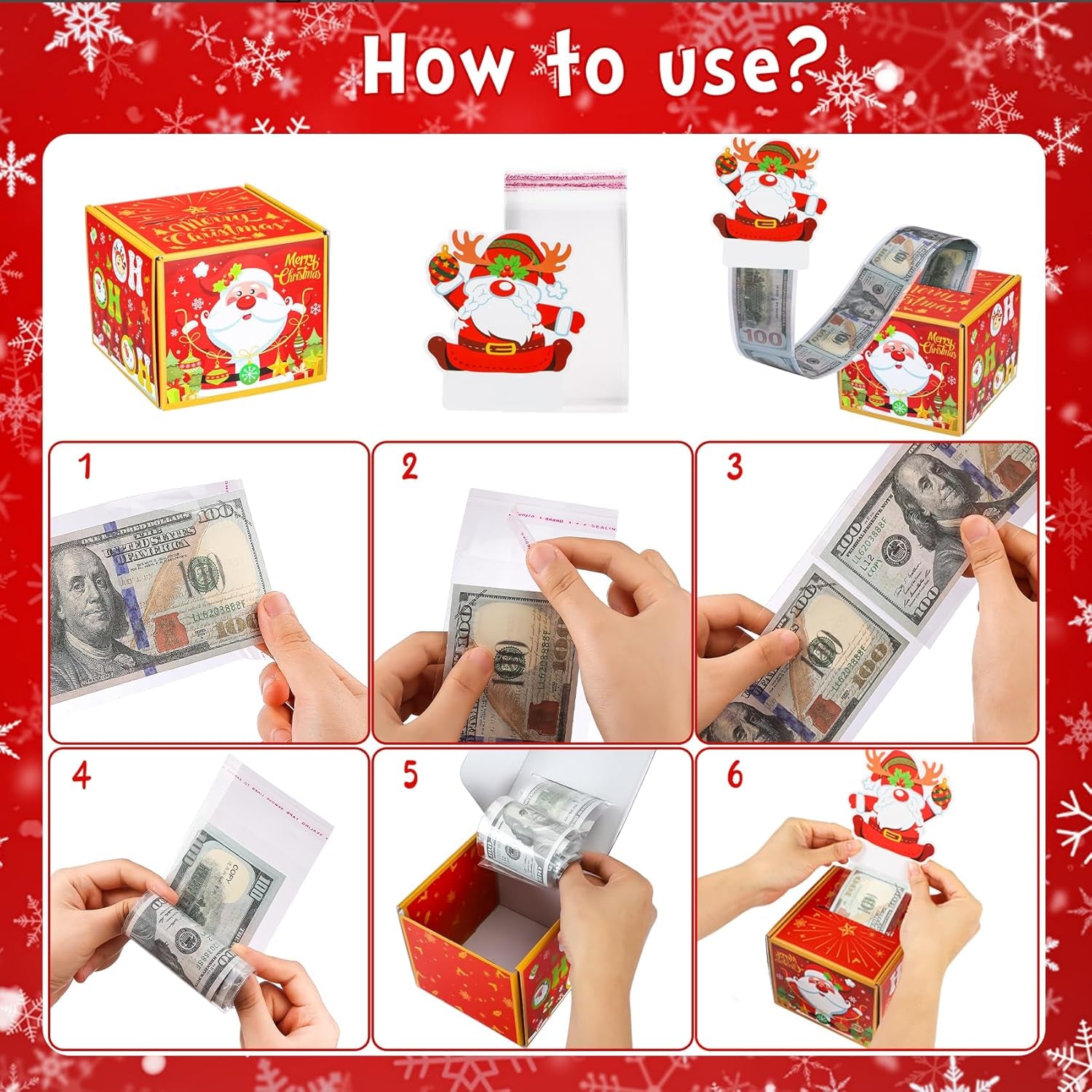 Christmas Money Box for Cash Gifts