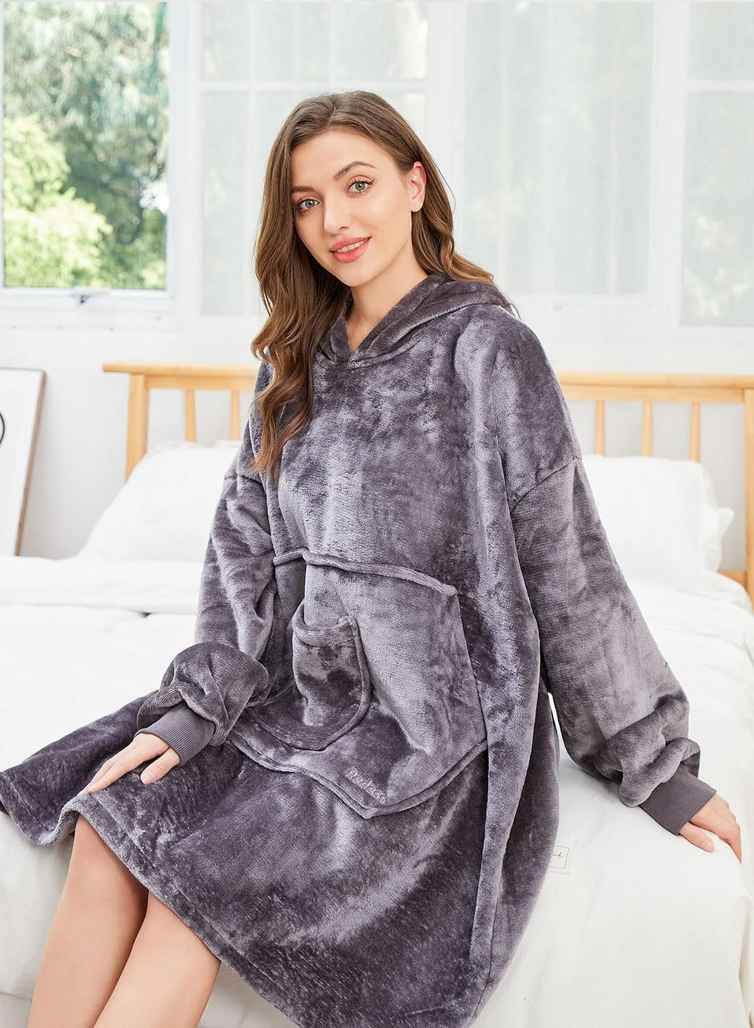 Oversized Cozy Blanket Hoodie Sweatshirt for Adult Kids