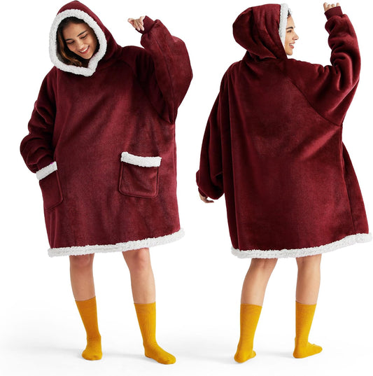 Sherpa Blanket Hoodie for Women & Kids