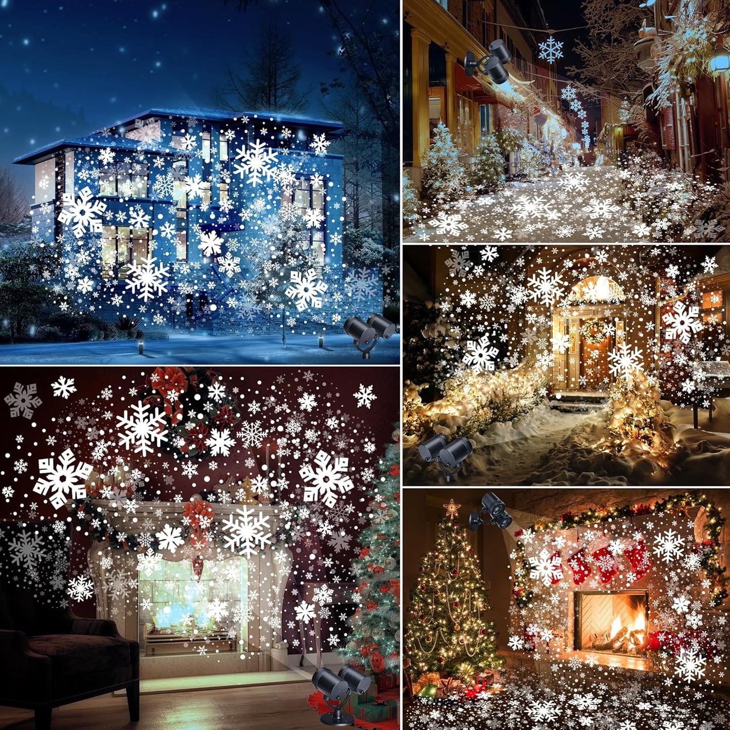 Snowflake Christmas Projector Lights Outdoor for Xmas Decor