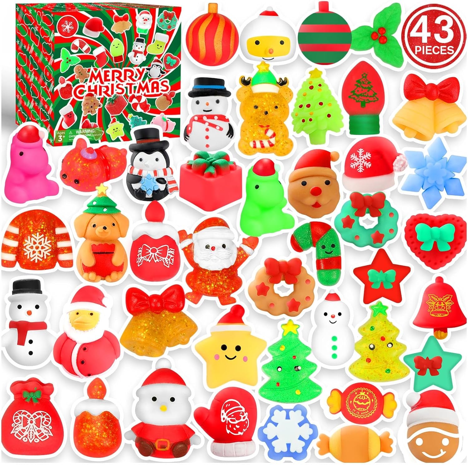 Christmas Squishy Toy Set  43-Pcs