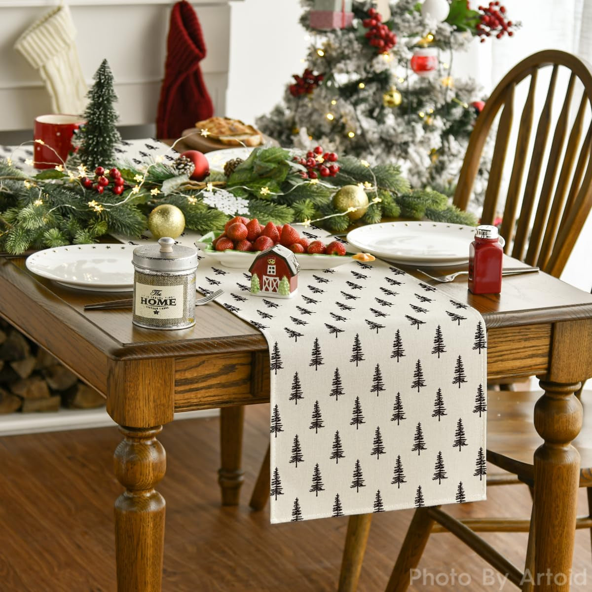 Xmas Tree Christmas Table Runne13X72 Inch